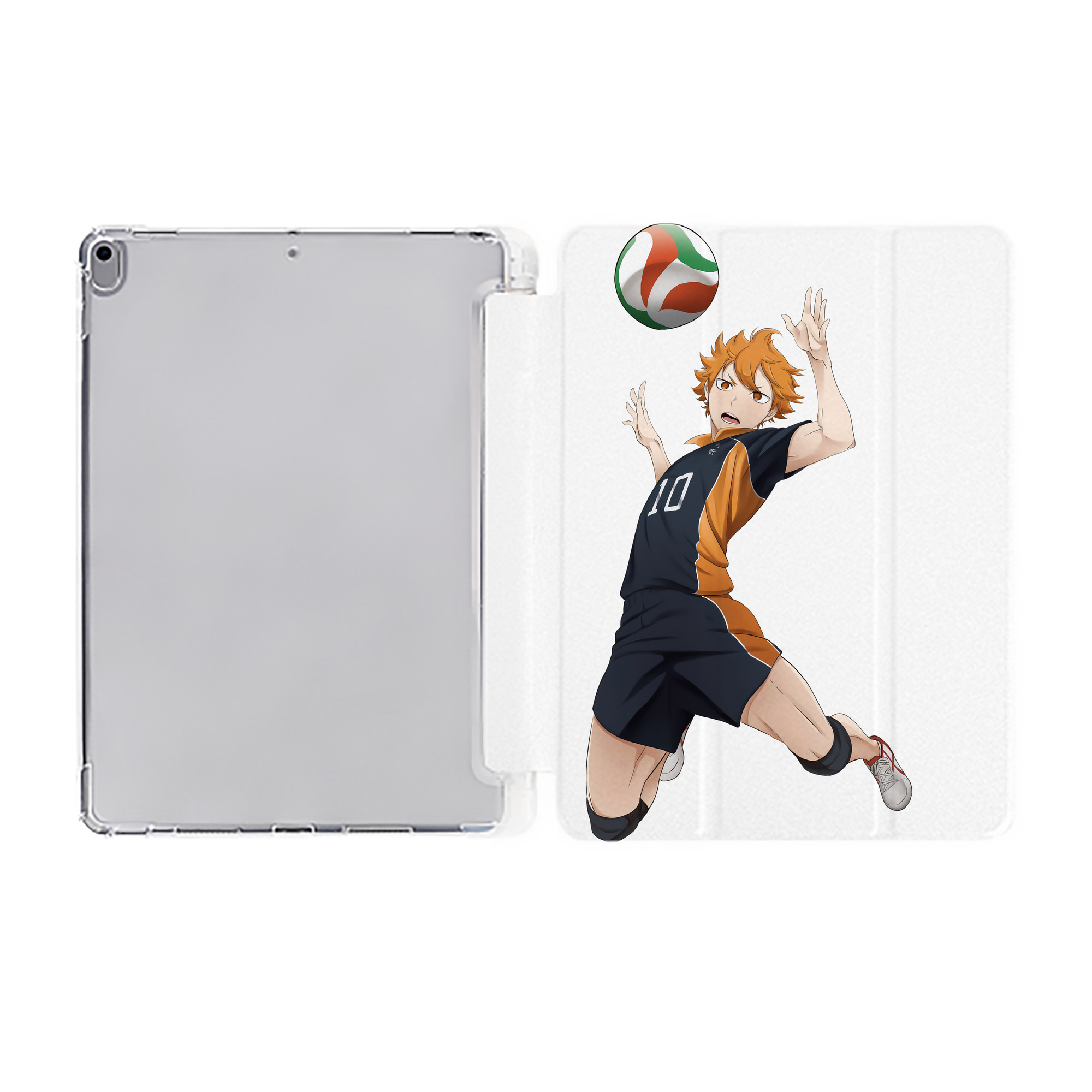 （画像用） ハイキュー!! Haikyu!! IPad ケース ペン収納付き 三つ折りスタンド PUレザー×シリコン 対応機種9.5/10.5/10.9インチ